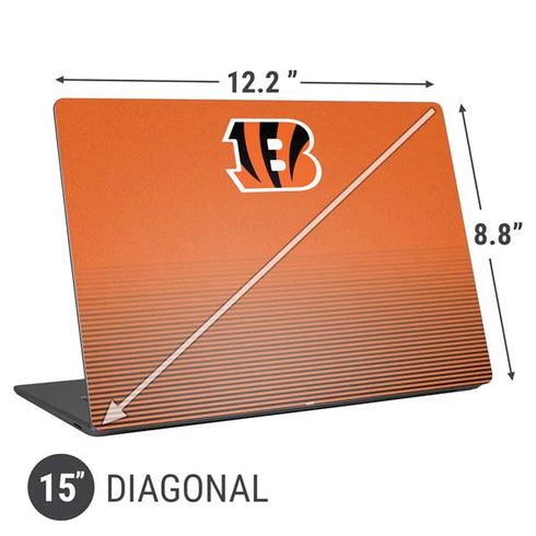 NFL Cincinnati Bengals Breakaway Universal Laptop 15in (12.2 x 8.8in) Skin