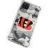NFL Cincinnati Bengals Camo Galaxy A12 Clear Case