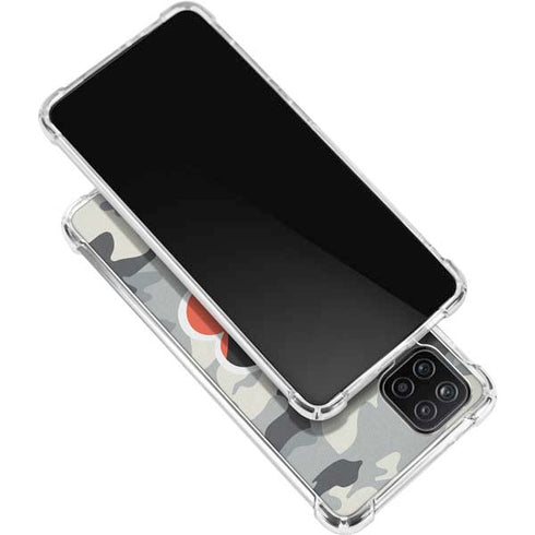 NFL Cincinnati Bengals Camo Galaxy A12 Clear Case