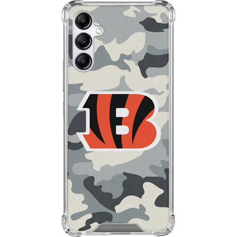 NFL Cincinnati Bengals Camo Galaxy A15 5G Clear Case
