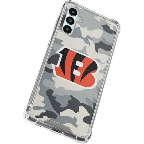 NFL Cincinnati Bengals Camo Galaxy A15 5G Clear Case