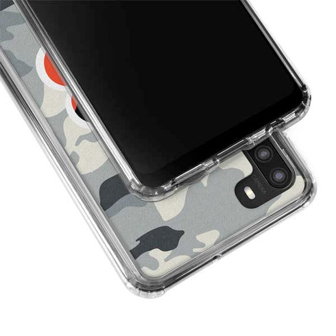 NFL Cincinnati Bengals Camo Galaxy A21 Clear Case
