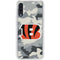 NFL Cincinnati Bengals Camo Galaxy A50 Clear Case