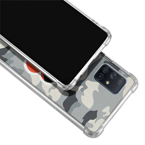 NFL Cincinnati Bengals Camo Galaxy A71 5G Clear Case