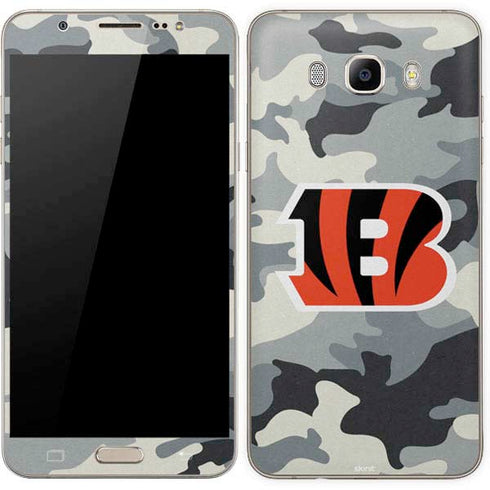 NFL Cincinnati Bengals Camo Galaxy J7 Skin