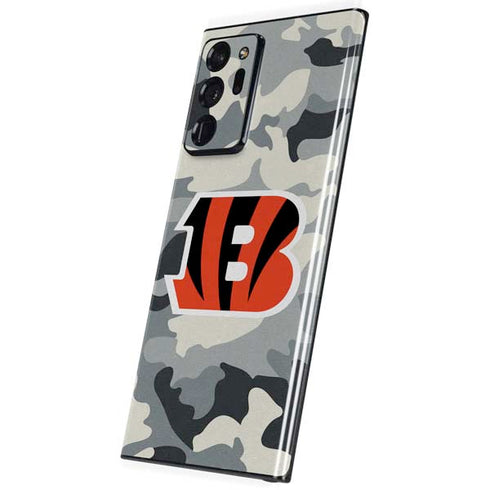 NFL Cincinnati Bengals Camo Galaxy Note20 Ultra 5G Skin