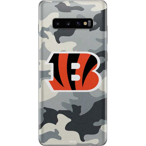 NFL Cincinnati Bengals Camo Galaxy S10 Plus Skin