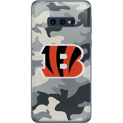NFL Cincinnati Bengals Camo Galaxy S10e Skin