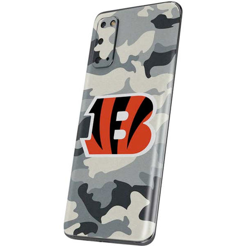 NFL Cincinnati Bengals Camo Galaxy S20 Skin