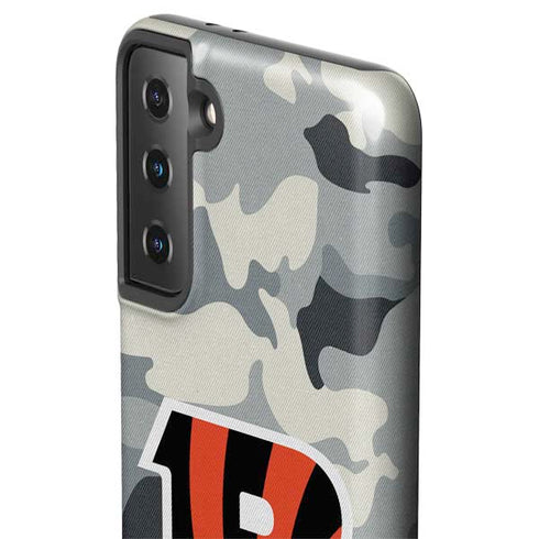 NFL Cincinnati Bengals Camo Galaxy S21 FE Pro Case