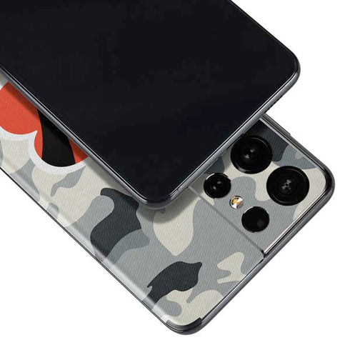 NFL Cincinnati Bengals Camo Galaxy S21 Ultra 5G Skin