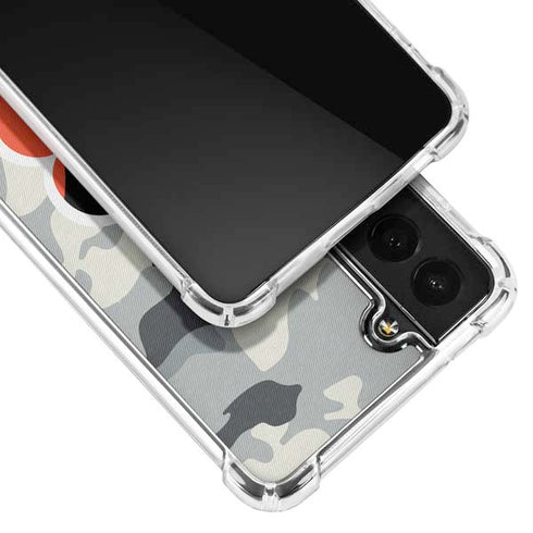NFL Cincinnati Bengals Camo Galaxy S22 Plus Clear Case