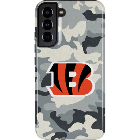 NFL Cincinnati Bengals Camo Galaxy S22 Plus Pro Case