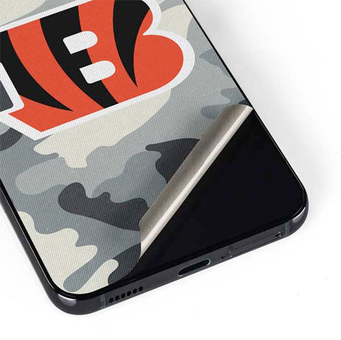 NFL Cincinnati Bengals Camo Galaxy S22 Plus Skin