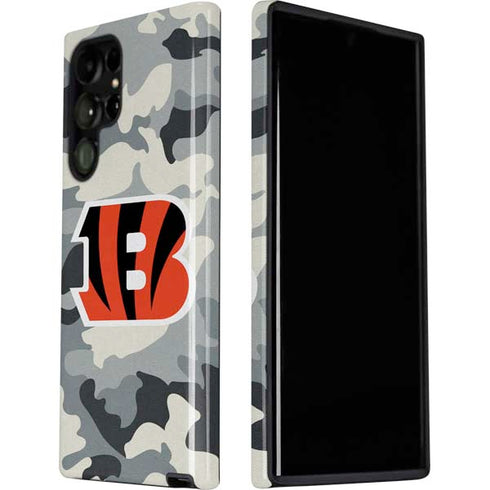 NFL Cincinnati Bengals Camo Galaxy S22 Ultra Pro Case