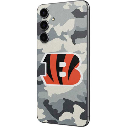 NFL Cincinnati Bengals Camo Galaxy S23 FE Skin