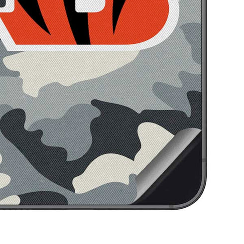NFL Cincinnati Bengals Camo Galaxy S23 FE Skin