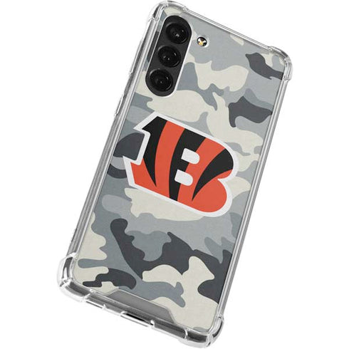 NFL Cincinnati Bengals Camo Galaxy S23 Plus Clear Case