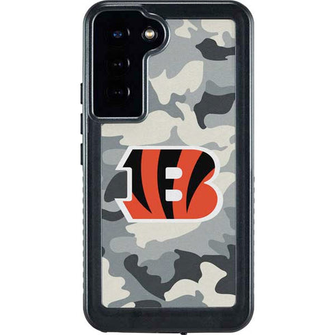 NFL Cincinnati Bengals Camo Galaxy S23 Plus Waterproof Case