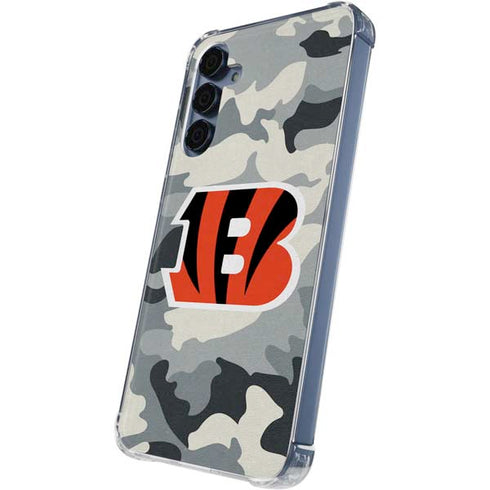 NFL Cincinnati Bengals Camo Galaxy S24 Clear Case
