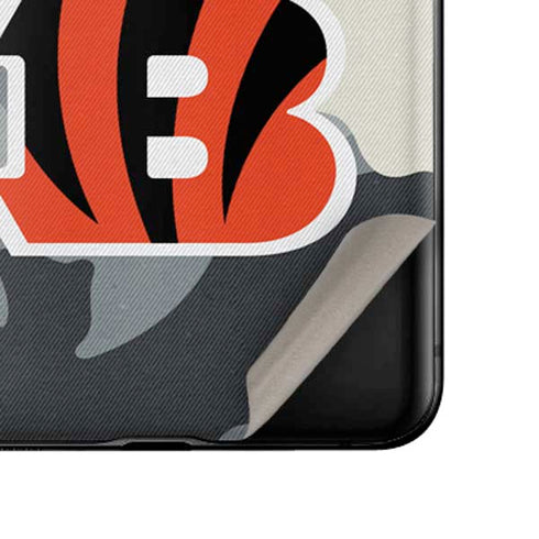 NFL Cincinnati Bengals Camo Galaxy Z Flip Skin