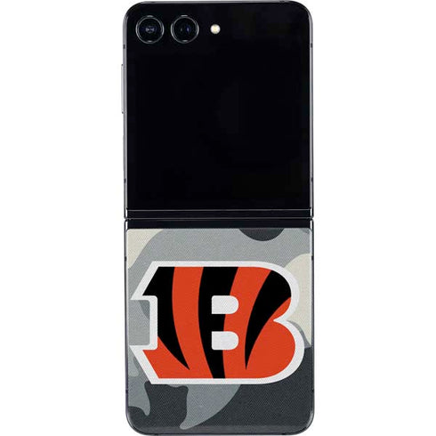 NFL Cincinnati Bengals Camo Galaxy Z Flip5 5G Skin
