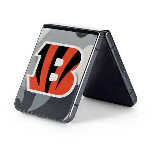 NFL Cincinnati Bengals Camo Galaxy Z Flip5 5G Skin