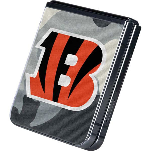 NFL Cincinnati Bengals Camo Galaxy Z Flip5 5G Skin