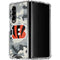 NFL Cincinnati Bengals Camo Galaxy Z Fold4 5G Clear Case