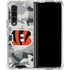 NFL Cincinnati Bengals Camo Galaxy Z Fold4 5G Clear Case
