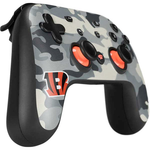 NFL Cincinnati Bengals Camo Google Stadia Controller Skin