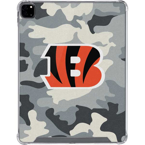 NFL Cincinnati Bengals Camo iPad Pro 12.9in (2020) Clear Case