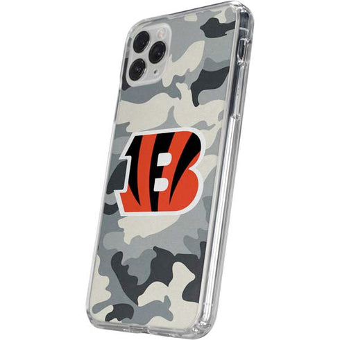 NFL Cincinnati Bengals Camo iPhone 11 Pro Clear Case