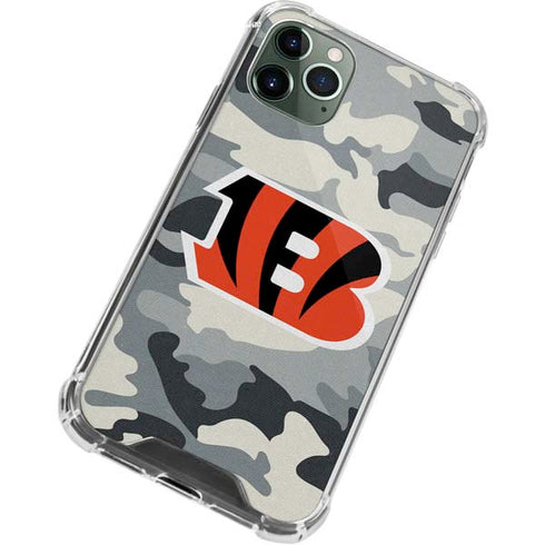 NFL Cincinnati Bengals Camo iPhone 11 Pro Max Clear Case