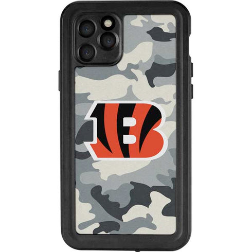 NFL Cincinnati Bengals Camo iPhone 11 Pro Waterproof Case