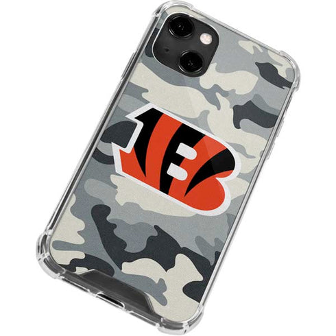 NFL Cincinnati Bengals Camo iPhone 13 Clear Case