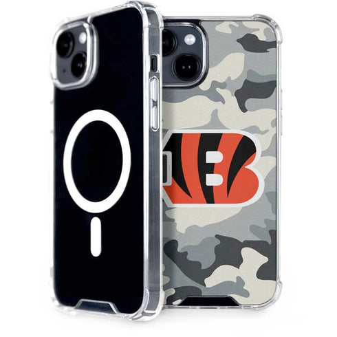 NFL Cincinnati Bengals Camo iPhone 13 MagSafe Case