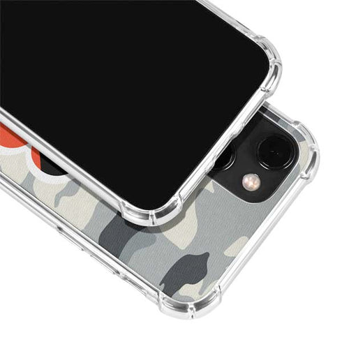 NFL Cincinnati Bengals Camo iPhone 13 Mini Clear Case