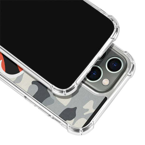 NFL Cincinnati Bengals Camo iPhone 13 Pro Clear Case