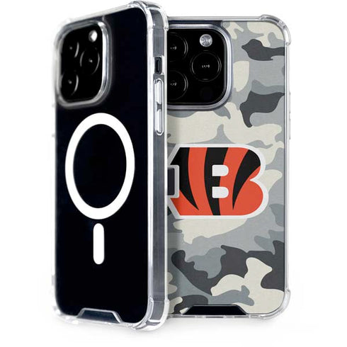 NFL Cincinnati Bengals Camo iPhone 13 Pro MagSafe Case