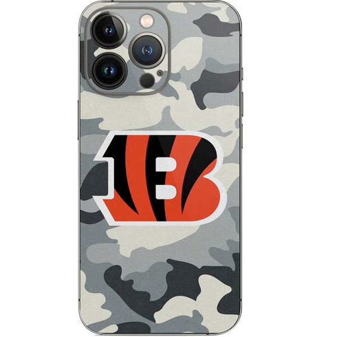 NFL Cincinnati Bengals Camo iPhone 13 Pro Skin