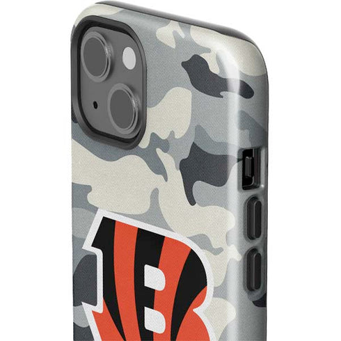 NFL Cincinnati Bengals Camo iPhone 14 Plus Impact Case