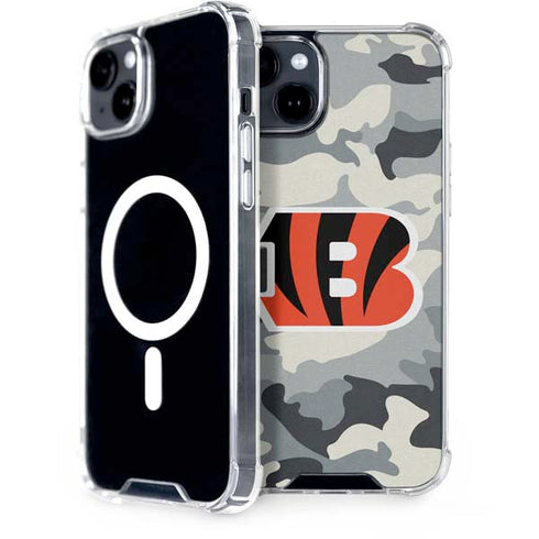 NFL Cincinnati Bengals Camo iPhone 14 MagSafe Case