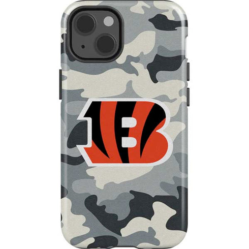 NFL Cincinnati Bengals Camo iPhone 15 Impact Case