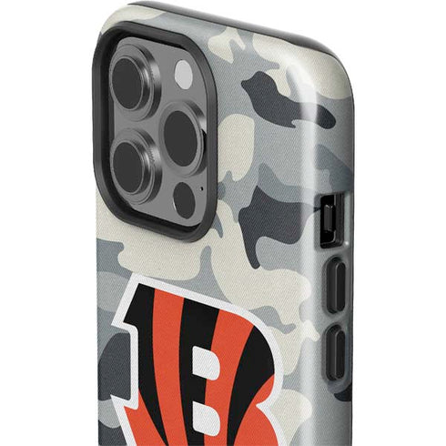 NFL Cincinnati Bengals Camo iPhone 14 Pro Impact Case