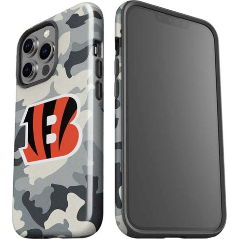 NFL Cincinnati Bengals Camo iPhone 15 Pro Impact Case