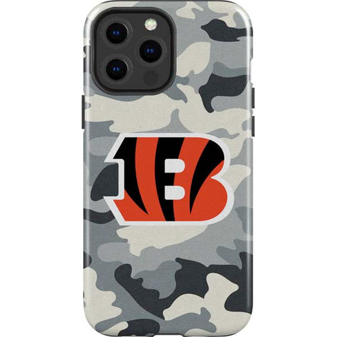 NFL Cincinnati Bengals Camo iPhone 15 Pro Max Impact Case