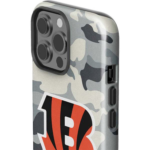 NFL Cincinnati Bengals Camo iPhone 15 Pro Max Impact Case