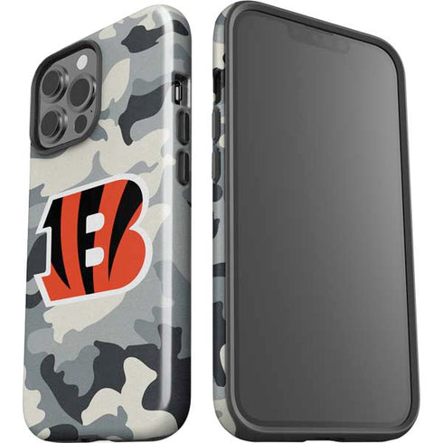 NFL Cincinnati Bengals Camo iPhone 15 Pro Max Impact Case