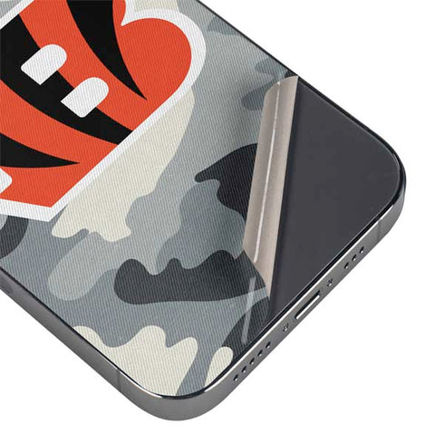 NFL Cincinnati Bengals Camo iPhone 14 Pro Skin
